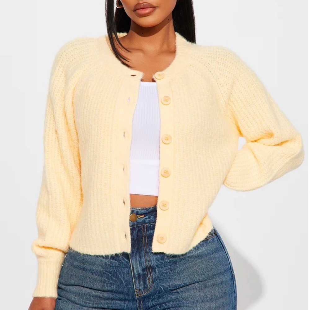 Weekend Getaway Cardigan - Yellow